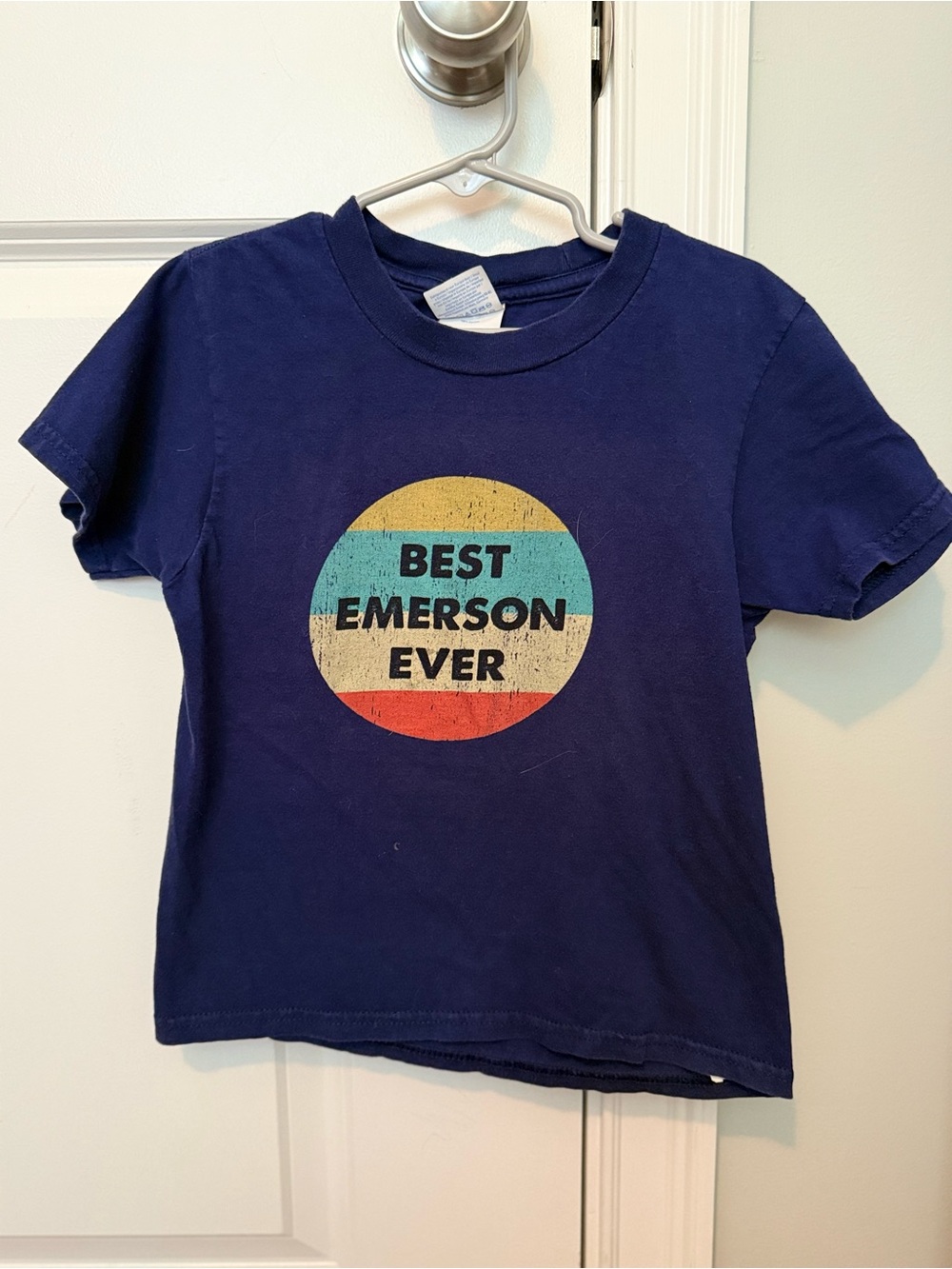 Kids Navy 'Best Emerson Ever' Graphic Tee